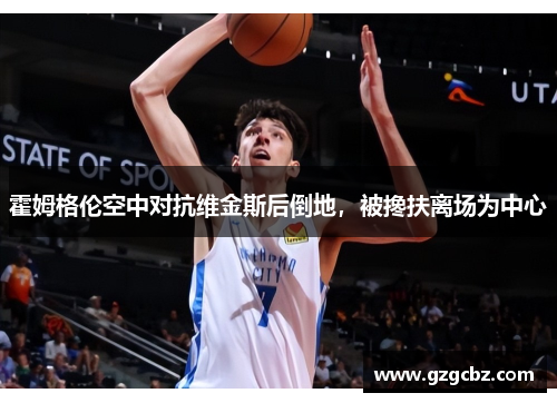 霍姆格伦空中对抗维金斯后倒地,被搀扶离场为中心